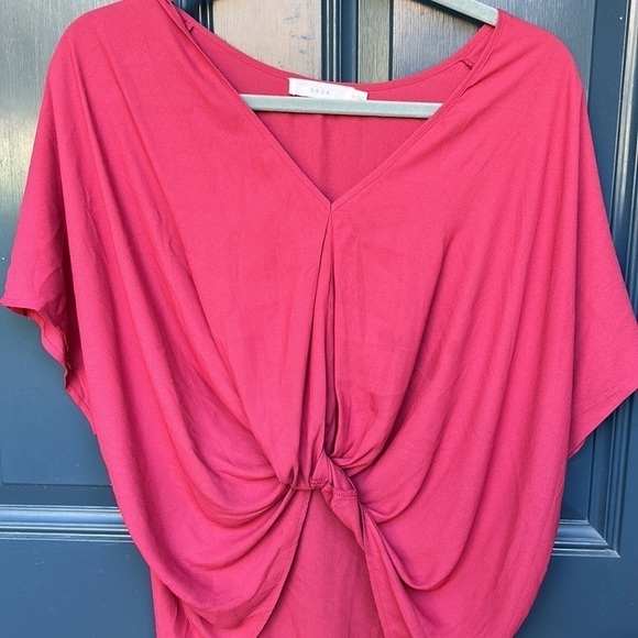Lush Oversize Front Knot Fall Top - Picture 2 of 5